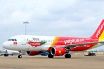 Máy bay A320 VietJet Air...mất phanh sau khi hạ cánh