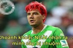 Ảnh chế Champions League: "Thánh" Bendtner lại bị nhuộm đỏ mái đầu