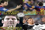 Ảnh chế bóng đá: Messi vượt mặt Cris Ronaldo ở khâu ghi bàn