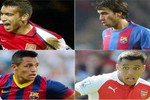 Những ngôi sao bóng đá từng khoác áo Arsenal và Barcelona