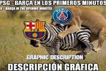 Thua sấp mặt trước PSG, Barca thành "nạn nhân" ảnh chế bóng đá