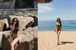 Bạn gái Đoàn Văn Hậu diện bikini hút mắt khoe dáng "đồng hồ cát"