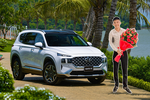 Con Bà Tân Vlog bán Hyundai SantaFe lướt 3.000km lên đời 2021