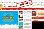 Cảnh báo trò giả mạo trang web của Bộ Công an để lừa đảo