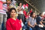 Ngôi sao phim cấp 3 Maria Ozawa xuất hiện trên khán đài SEA Games 30