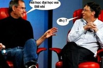 Ảnh chế Steve Jobs và Bill Gates nói chuyện