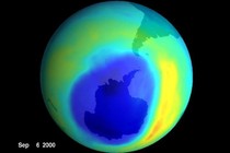 Lỗ thủng tầng ozone to bằng lục địa Bắc Mỹ