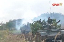 Mục kích đàn “voi thép” T-55 Quân đoàn 3 diễn tập thực binh