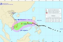 Bão số 5 tiến vào Biển Đông