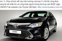 Hàng chục nghìn người dính "quả lừa" tặng xe Toyota Camry