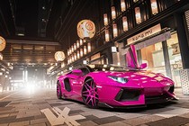 Siêu xe Lamborghini Aventador màu hồng "hàng độc" ở Tokyo