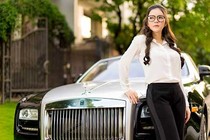 Cận cảnh xe sang Rolls-Royce Ghost 40 tỷ của Lý Nhã Kỳ 