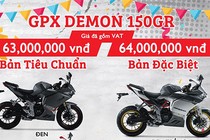 Xe môtô GPX Demon “chốt giá” từ 63 triệu tại Việt Nam