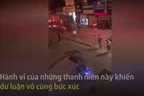 Video: Nhóm thanh niên đua xe náo loạn đường phố bị công an vây bắt