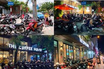 Hình ảnh The Coffee House lấn chiếm vỉa hè, 'đẩy' người đi bộ xuống đường