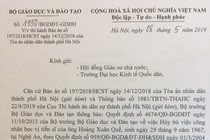 Khôi phục học hàm, học vị của ông Hoàng Xuân Quế