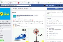 Điện máy xanh bị giả mạo fanpage xả hàng tồn kho giá bèo