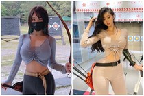 Hot girl bắn cung khiến bao người mê đắm vì mặc hở