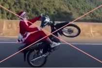 “Ông già Noel” bốc đầu xe máy sa lưới và loạt hệ quả