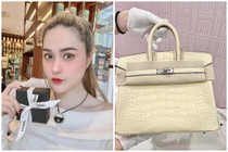 “Nữ đại gia quận 7” nhận quà, gây choáng với túi Hermes 2 tỷ