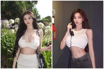 “Bản sao” Angelababy ngày càng ăn mặc gợi cảm