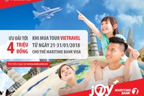 Du lịch cùng thẻ tín dụng Maritime Bank Visa nhận ưu đãi tới 4 triệu đồng