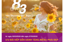 8/3: Bắc Á Bank dành ngàn quà yêu thương gửi tặng khách hàng nữ