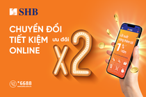 SHB cộng thêm lãi suất lên đến 1%/năm cho khách hàng gửi tiết kiệm online