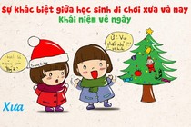 Sự khác biệt giữa học sinh đi chơi Noel xưa và nay