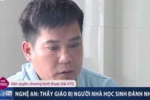 Video: Tát học sinh, thầy bị đánh nhập viện