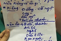 Mẹ 63 tuổi vẫn hàng ngày viết giấy nhắc nhở con gái như em bé