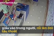 Video: Người đàn ông đi ô tô thản nhiên vào cửa hàng trộm laptop