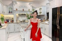 Bà xã Đăng Khôi khoe căn bếp sang xịn đúng chuẩn nhà giàu