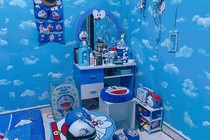 Cô gái 27 tuổi thiết kế phòng ngủ ngập tràn hình Doraemon