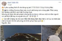 Vợ chồng cãi nhau lỡ tay "phi trượt" thớt gỗ xuống lòng đường