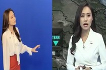 Hậu trường BTV đi tất, ghi hình bản tin Thời tiết trước phông xanh