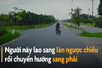 Video: Xe máy đánh võng trước đầu ôtô suýt bị đâm