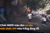 Video: Chiếc BMW mất lái, lao vào sinh viên ở Trung Quốc