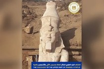 Bất ngờ tìm thấy nửa trên của bức tượng pharaoh Ai Cập cổ đại