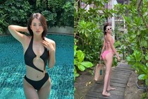 Chọn bikini giản đơn vẫn hút ánh nhìn, chỉ có thể là Tiểu Vy