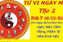 Video: Tử vi ngày 16/1/2018 cực chuẩn của 12 con giáp