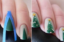 Mẫu nail rực rỡ cho đêm Noel