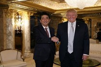 Ảnh: Tổng thống đắc cử Donald Trump gặp Thủ tướng Nhật Abe