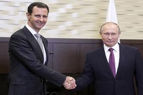 Cái bắt tay chiến thắng của Tổng thống Putin và Tổng thống Assad