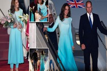 Vẻ đẹp rạng rỡ của Công nương Kate Middleton khi thăm Pakistan