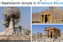 Hình ảnh IS phá hủy đền Baal Shamin 2.000 tuổi ở Palmyra