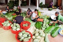 Tết ở làng bánh chưng nổi tiếng Phú Thọ