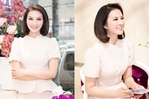 MC Thanh Mai đẹp ngỡ ngàng đi từ thiện