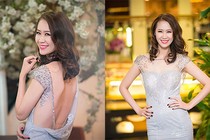 Dương Thùy Linh mặc đầm hở lưng giữa tiết đông Hà Nội