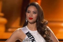 Phạm Hương khoe dáng nuột tại bán kết Miss Universe 2015